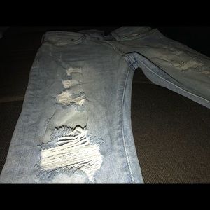 Denim Ripped Skinny Jeans